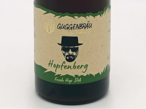 Hopfenberg, ein Grünhopfen India Pale Ale vom Guggenbräu